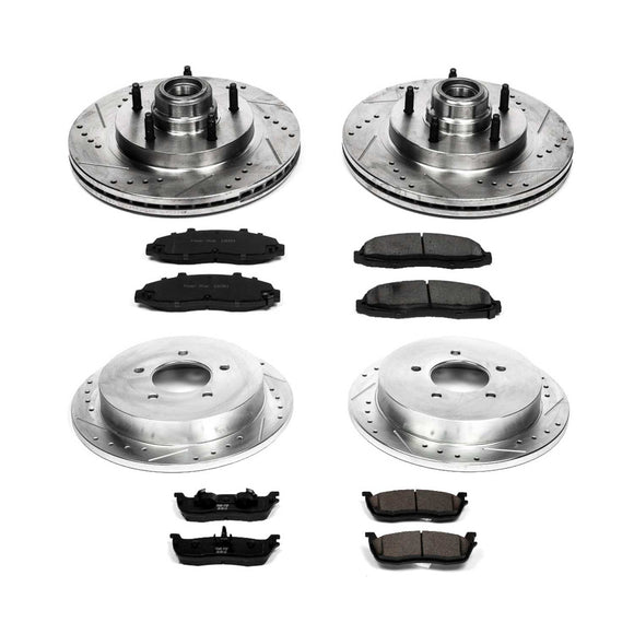 PowerStop Z23 Daily Driver Carbon-Fiber Ceramic Brake Pad and Drilled & Slotted