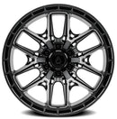 20x9 Arena Wheel Battle Glossy Black Machined Ddt Lip 6x139.7 ET20