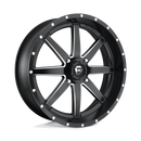 22X7 Fuel UTV D538 Maverick Matte Black Milled 4X137 ET13 wheel/rim