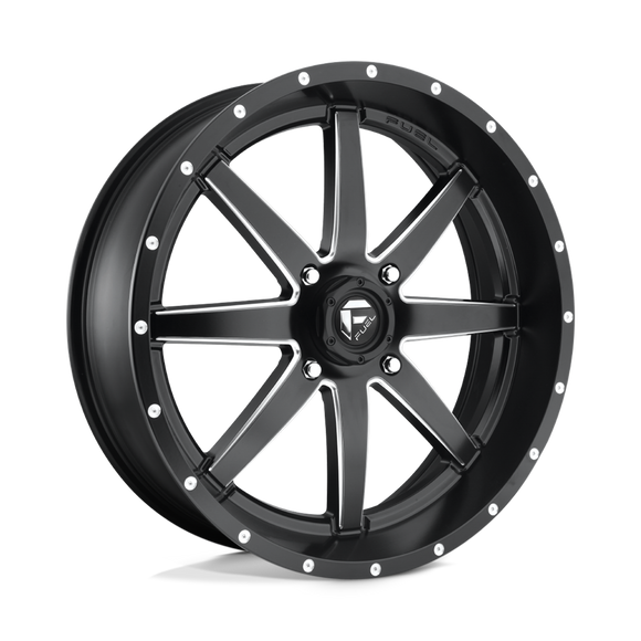 22X7 Fuel UTV D538 Maverick Matte Black Milled 4X137 ET13 wheel/rim