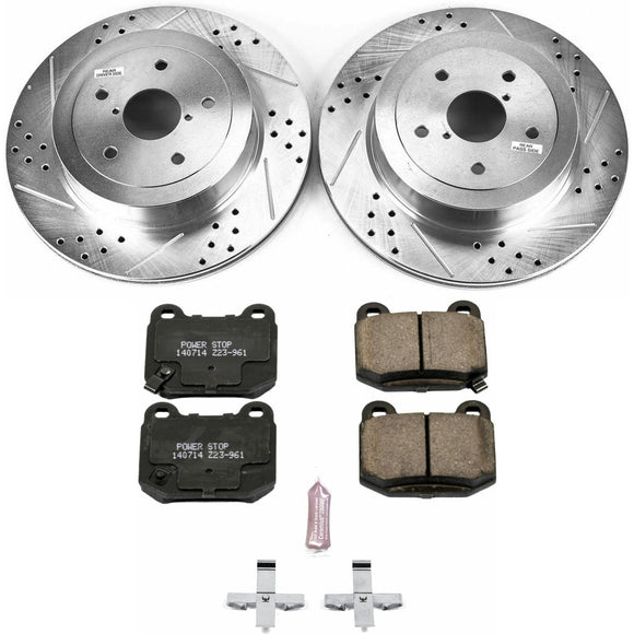 PowerStop Z23 Daily Driver Carbon-Fiber Ceramic Brake Pad and Drilled & Slotted