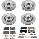PowerStop OE Stock Replacement Low-Dust Ceramic Brake Pad and Rotor Kit