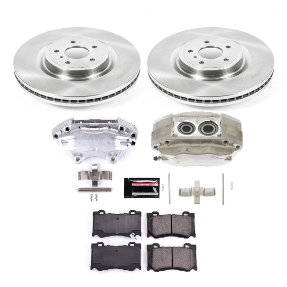PowerStop OE Stock Replacement Low-Dust Ceramic Brake Pad, Rotor and Caliper Kit
