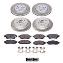 PowerStop Semi-Coated Rotor and Low-Dust Ceramic Brake Pad Kit