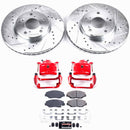PowerStop Z23 Daily Driver Carbon-Fiber Ceramic Pads Drilled & Slotted Rotor & C