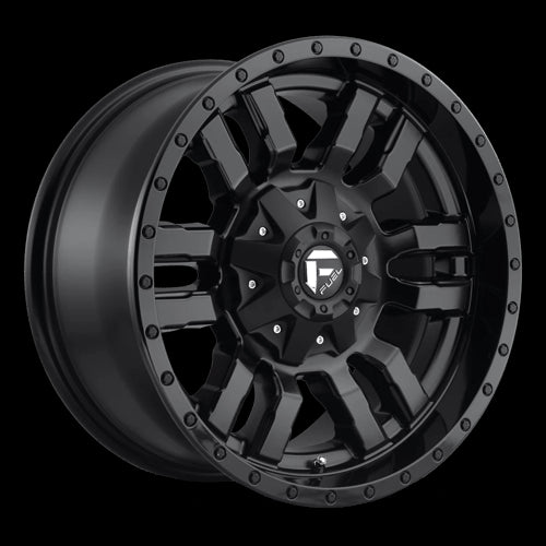 20X10 Fuel 1PC D596 Sledge Black 6X135 6X139.7 6X5.5 ET-19 Wheel Rim - 0