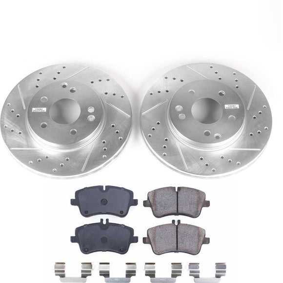 PowerStop Z23 Daily Driver Carbon-Fiber Ceramic Brake Pad and Drilled & Slotted