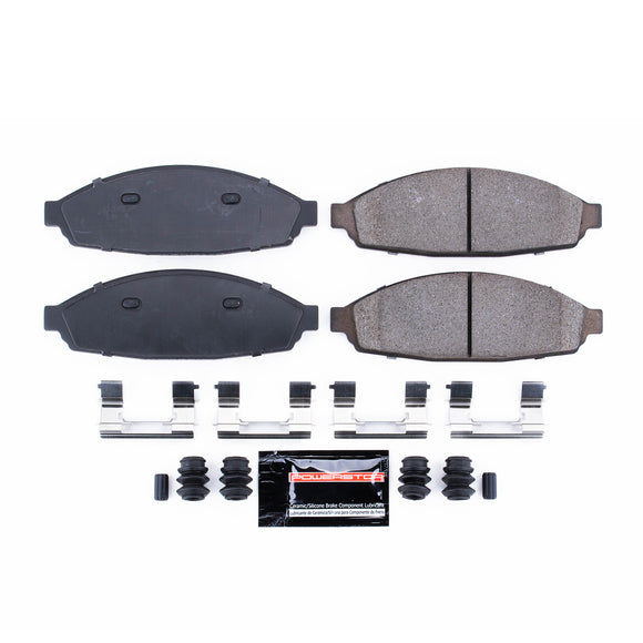 PowerStop Z23 Evolution Sport Carbon-Fiber Brake Pads With Hardware