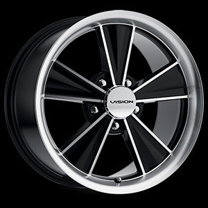 20x10 Vision V325 Dazzler Black Machined 5x114.3 5x4.5 ET35 Wheel Rim