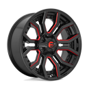 24X12 Fuel D712 RAGE Gloss Black Red Tinted Clear 8X170 ET-44 wheel/rim