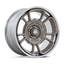 20x10 US Mag UC147 Flagstaff Pewter With Chrome Lip 5x127 ET6 CB78.1 Wheel