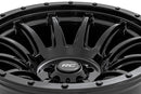 18x9 Rough Country 90 Series Gloss Black 6x5.5 ET-12 Wheel Rim