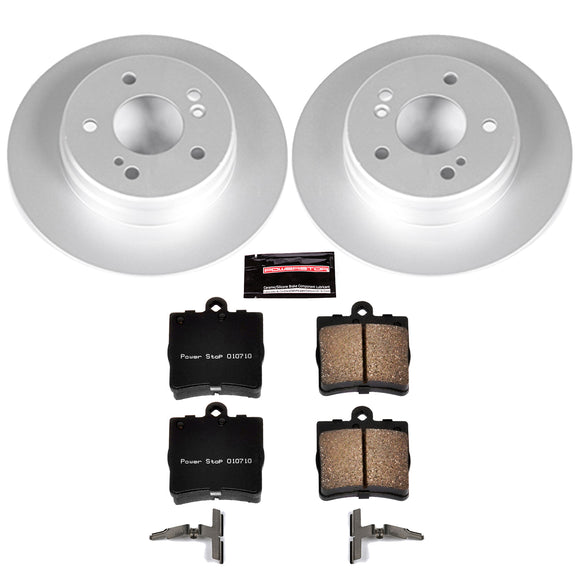 PowerStop Genuine Geomet Coated Rotor and Carbon-Fiber Ceramic Brake Pad Kit