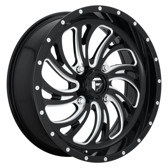 24X7 Fuel UTV D641 KOMPRESSOR Gloss Black Milled 4X156 ET13 wheel/rim