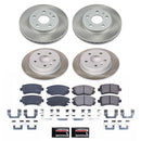 PowerStop Semi-Coated Rotor and Low-Dust Ceramic Brake Pad Kit