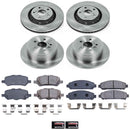 PowerStop OE Stock Replacement Low-Dust Ceramic Brake Pad and Rotor Kit