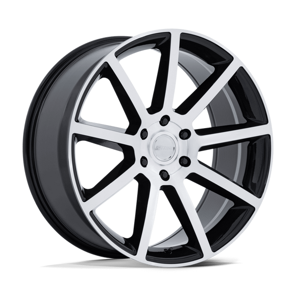 22x9.5 Petrol PE007 P6E Gloss Black With Machined Face 6x135 ET30 CB87.1 Wheel