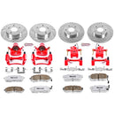 PowerStop Z26 Street Performance Ceramic Brake Pad, Drilled Slotted Rotor, and C