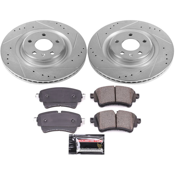 PowerStop Z23 Daily Driver Carbon-Fiber Ceramic Brake Pad and Drilled & Slotted