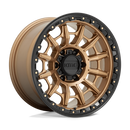 17X9 KMC KM547 CARNAGE Matte Bronze With Black Lip 6X139.7 ET0 wheel/rim-1