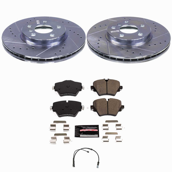 Z23 Daily Driver Carbon-Fiber Ceramic Brake Pad and Drilled & Slotted Rotor Kit