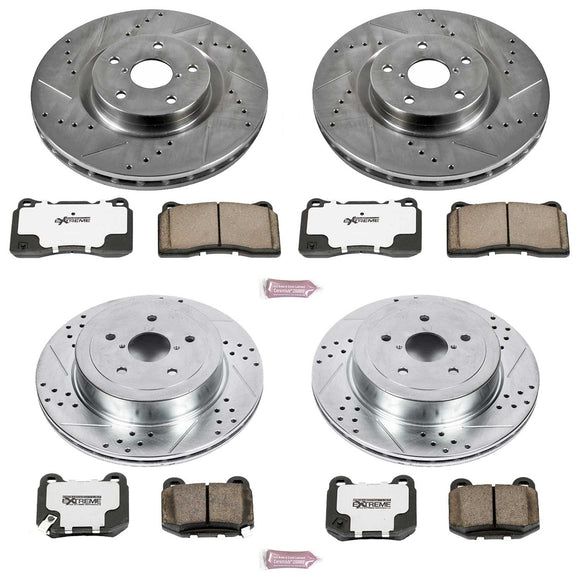 PowerStop Z26 Street Performance Ceramic Brake Pad and Drilled & Slotted Rotor K