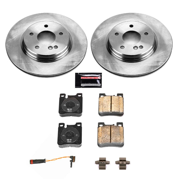 PowerStop OE Stock Replacement Low-Dust Ceramic Brake Pad and Rotor Kit