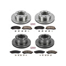 PowerStop OE Stock Replacement Low-Dust Ceramic Brake Pad and Rotor Kit