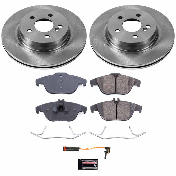 PowerStop OE Stock Replacement Low-Dust Ceramic Brake Pad and Rotor Kit