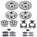 PowerStop OE Stock Replacement Low-Dust Ceramic Brake Pad, Rotor and Caliper Kit