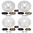 PowerStop Genuine Geomet Coated Rotor and Low-Dust Ceramic Brake Pad Kit