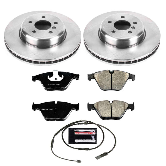 PowerStop OE Stock Replacement Low-Dust Ceramic Brake Pad and Rotor Kit
