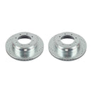 PowerStop Evolution Drilled Slotted Rotors Pair Rear For Nissan NV1500