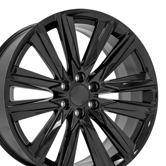 24" Replica CA91 fits Cadillac Escalade 24x10 Gloss Black