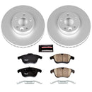 PowerStop Genuine Geomet Coated Rotor and Carbon-Fiber Ceramic Brake Pad Kit