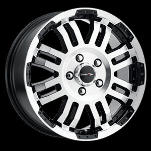 18x7.5 Vision 375 Warrior Gloss Black Machined Face 5x130 ET55 Wheel Rim