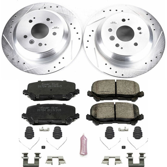 PowerStop Z23 Daily Driver Carbon-Fiber Ceramic Brake Pad and Drilled & Slotted