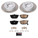 PowerStop Semi-Coated Rotor and Low-Dust Ceramic Brake Pad Kit