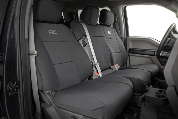 Rough Country Front Bench Seat Covers Fits Ford F-150 F-250 F-350 17-25