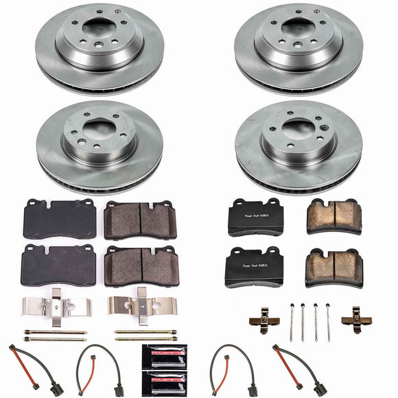 PowerStop OE Stock Replacement Low-Dust Ceramic Brake Pad and Rotor Kit