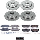 PowerStop OE Stock Replacement Low-Dust Ceramic Brake Pad and Rotor Kit