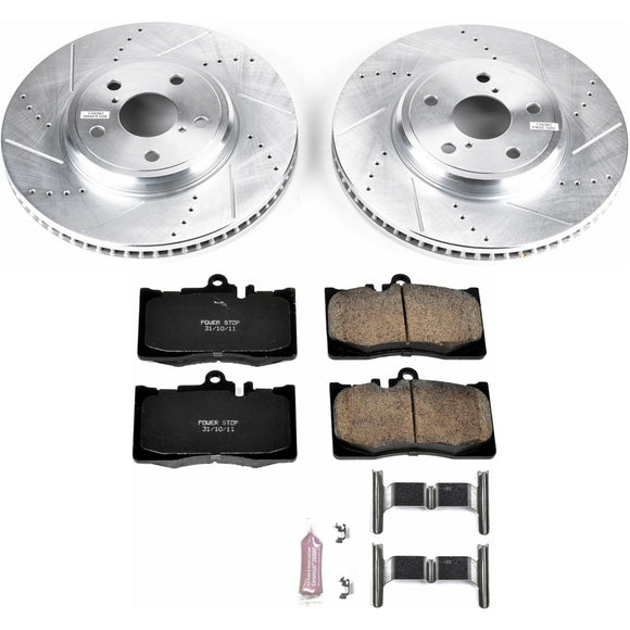 PowerStop Z23 Daily Driver Carbon-Fiber Ceramic Brake Pad and Drilled & Slotted