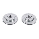 PowerStop Evolution Drilled Slotted Rotors Pair Front For Buick LeSabre