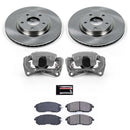 PowerStop OE Stock Replacement Low-Dust Ceramic Brake Pad, Rotor and Caliper Kit
