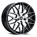 17x7.5 Kalon Blitz-203 Gloss Black/Machined Face Wheel 5x100 ET42 CB73
