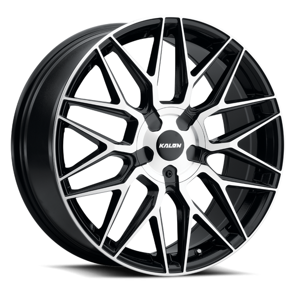 17x7.5 Kalon Blitz-203 Gloss Black/Machined Face Wheel 5x100 ET42 CB73