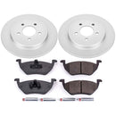 PowerStop Genuine Geomet Coated Rotor and Low-Dust Ceramic Brake Pad Kit