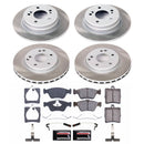 PowerStop Semi-Coated Rotor and Low-Dust Ceramic Brake Pad Kit