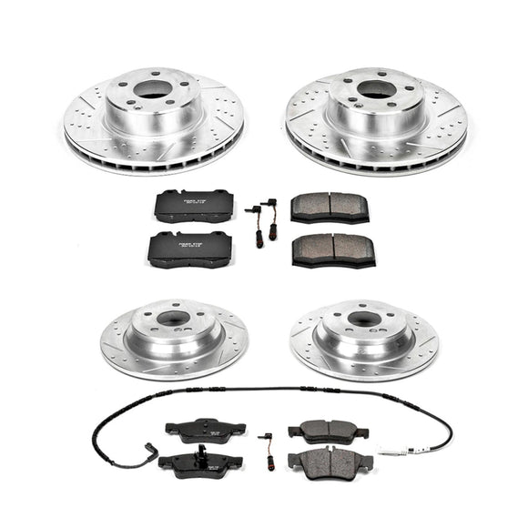 PowerStop Z23 Daily Driver Carbon-Fiber Ceramic Brake Pad and Drilled & Slotted
