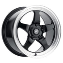 18x10 Forgestar D5 Drag Black Machined 5x120.65 5x4.75 ET25 Wheel Rim-1